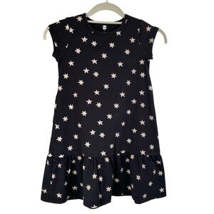 TEA COLLECTION Navy Dress With Star Print Girls 10